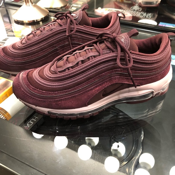 burgundy nike 97s